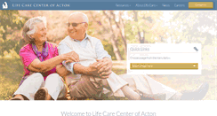 Desktop Screenshot of lifecarecenterofacton.com